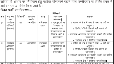 Bihar Sangeet Natak Academy Recruitment 2024
