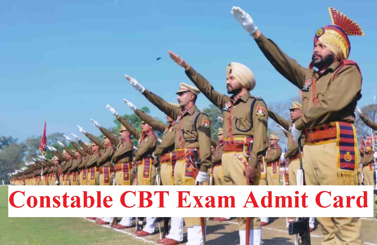 Punjab Police Constable CBT Exam Admit Card link 2024
