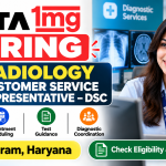 Tata 1mg Hiring 2026 – Radiology Customer Service Representative, Gurugram