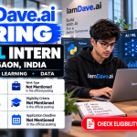 IamDave AI ML Intern Job 2026 – Gurgaon