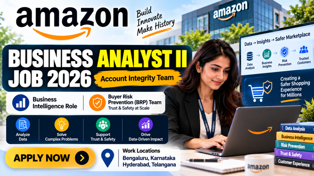 Amazon Business Analyst II Job Banner