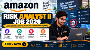 Amazon Risk Analyst II Recruitment Banner