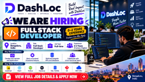 DashLoc Full Stack Developer Hiring Banner