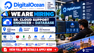 DigitalOcean Cloud Support Engineer Hiring Banner