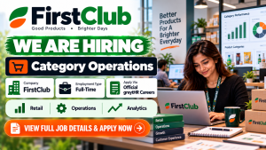FirstClub Category Operations Hiring Banner