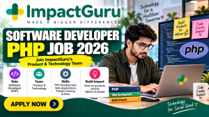 ImpactGuru PHP Developer Recruitment Banner