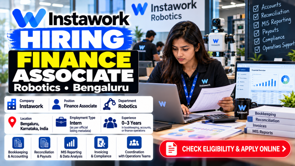 Instawork Finance Associate Hiring Banner
