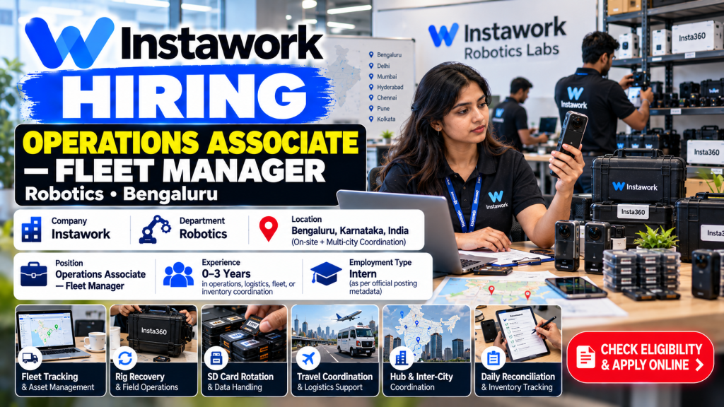 Instawork Robotics Fleet Manager Hiring Banner