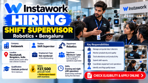 Instawork Shift Supervisor Hiring Poster