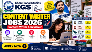 KGS Content Writer Jobs 2026 Banner
