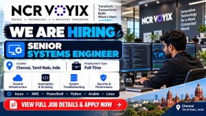NCR VOYIX Chennai Systems Engineer Hiring Banner