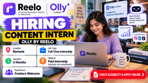 Reelo Content Intern Recruitment Banner