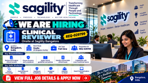 Sagility Clinical Reviewer Hiring Banner