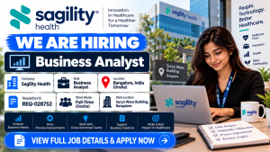 Sagility Health Business Analyst Hiring Banner