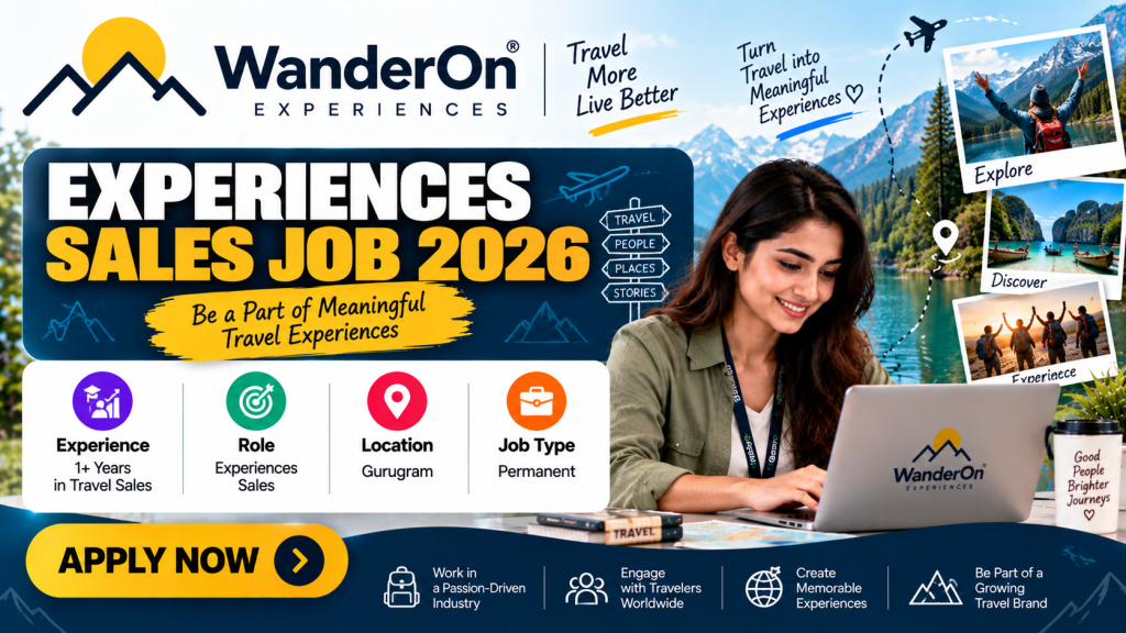 WanderOn Travel Sales Recruitment Banner
