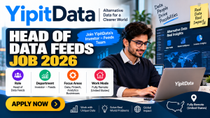 YipitData Head of Data Feeds Job Banner